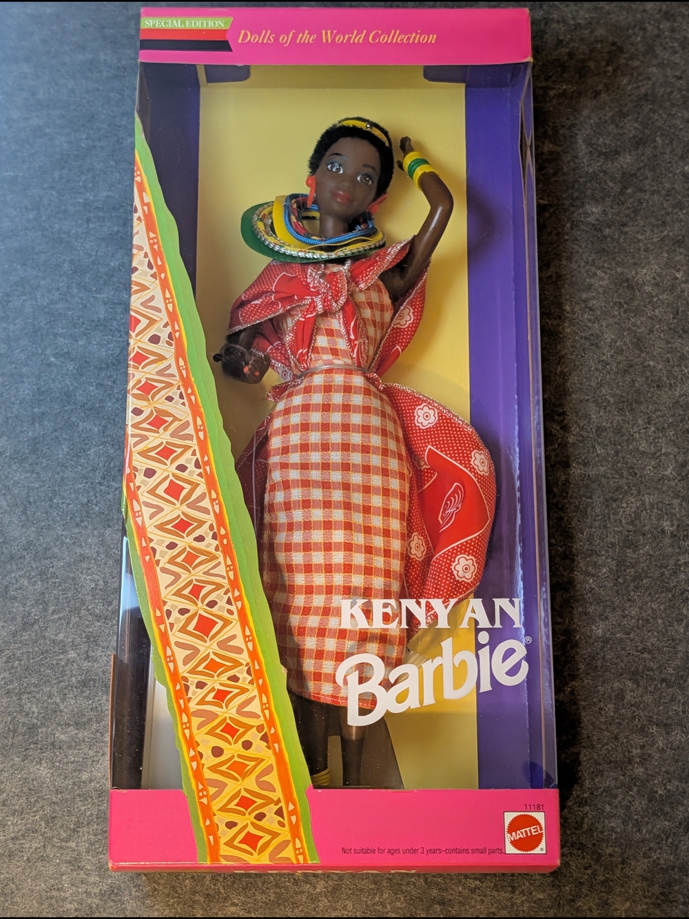 Mattel Barbie Kenyan Dolls of the World Special Edition 1993 12in Unopened